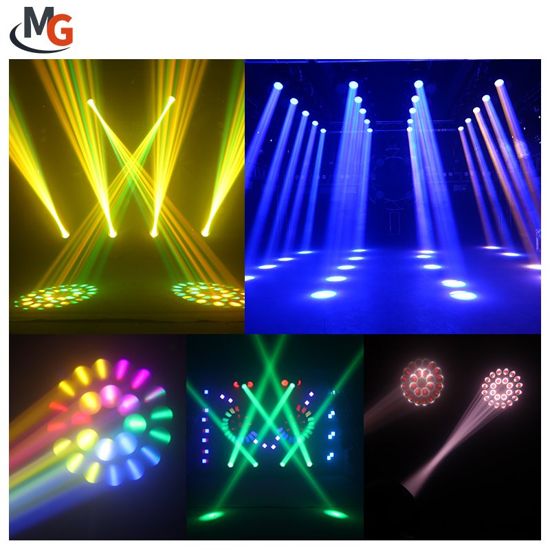 CE and RoHS Certification Mini Beam 230W Sharpy Beam Moving Head Light with 2in1 Flight Case Packing