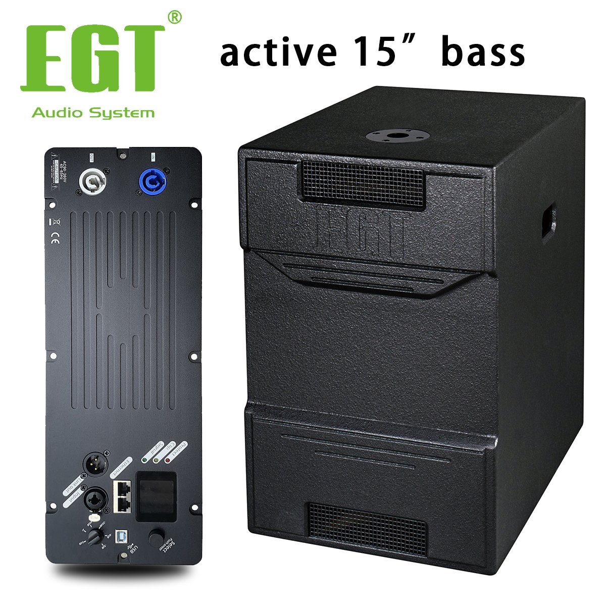 column loudspeaker sound equipment portable speakers pa active professional audio 300 watts amplifier factory from China