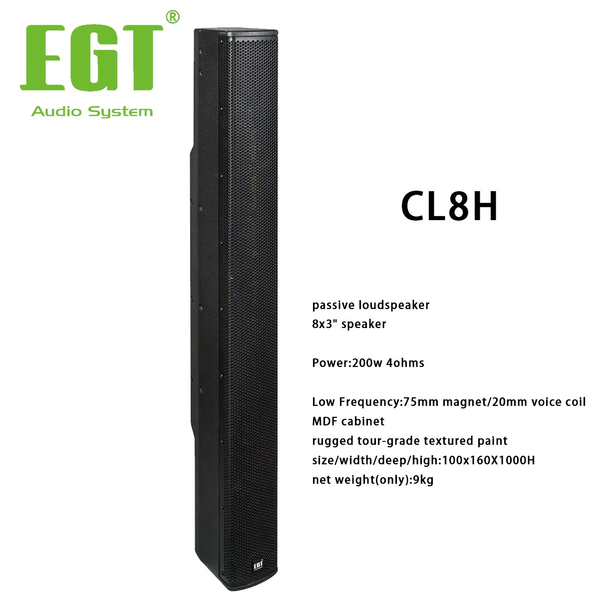 column loudspeaker sound equipment portable speakers pa active professional audio 300 watts amplifier factory from China