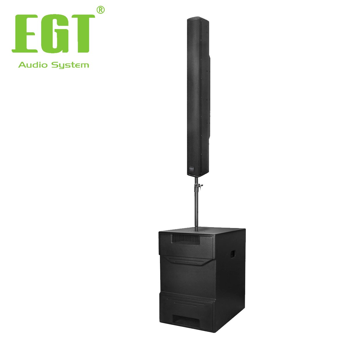 column loudspeaker sound equipment portable speakers pa active professional audio 300 watts amplifier factory from China