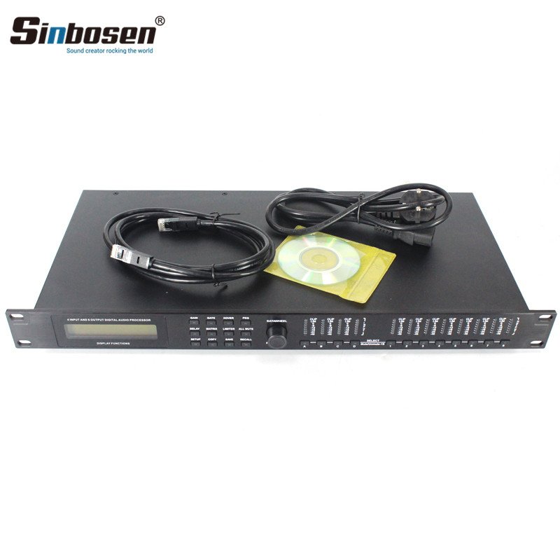 Sinbosen 4 input 8 output professional sound audio processor AS-4.8 karaoke speaker management digital signal processor