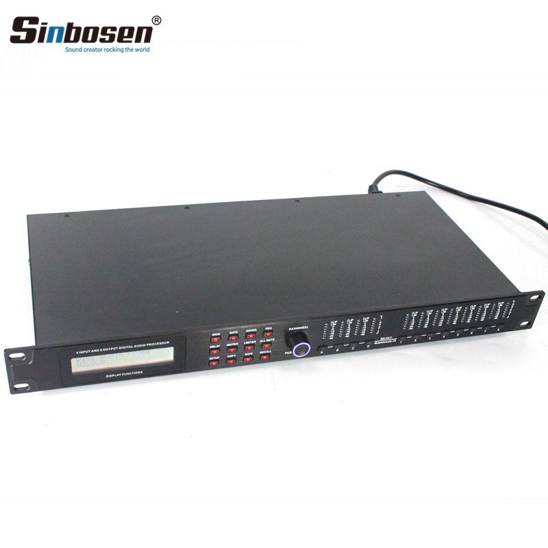Sinbosen 4 input 8 output professional sound audio processor AS-4.8 karaoke speaker management digital signal processor
