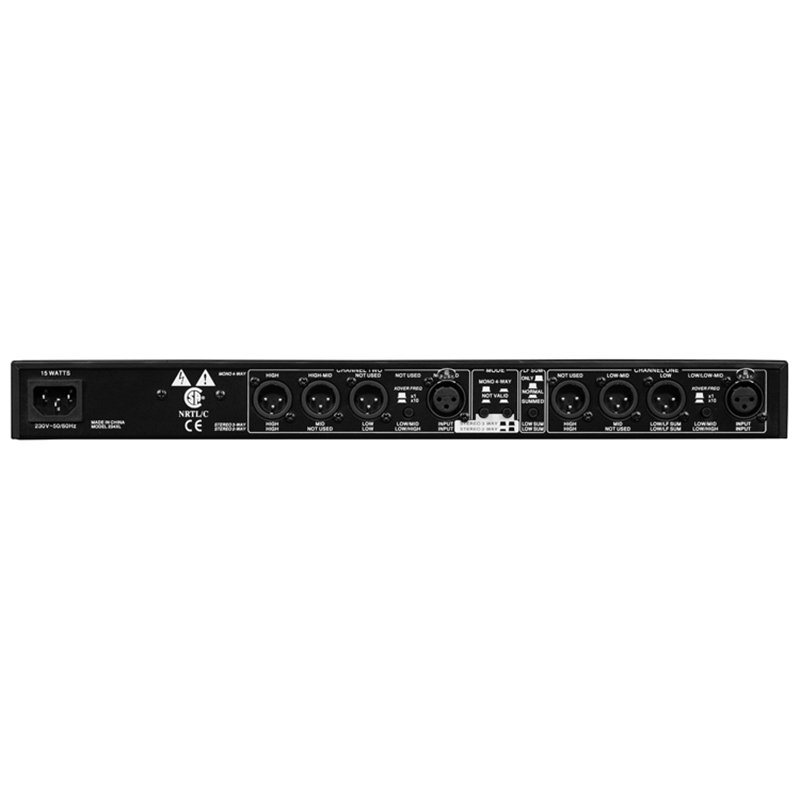 Professional Sound Peripheral Equipments Stereo 2/3 Way, Mono 4-Way 234XL Crossover audio Equalizer with XLR Connectors