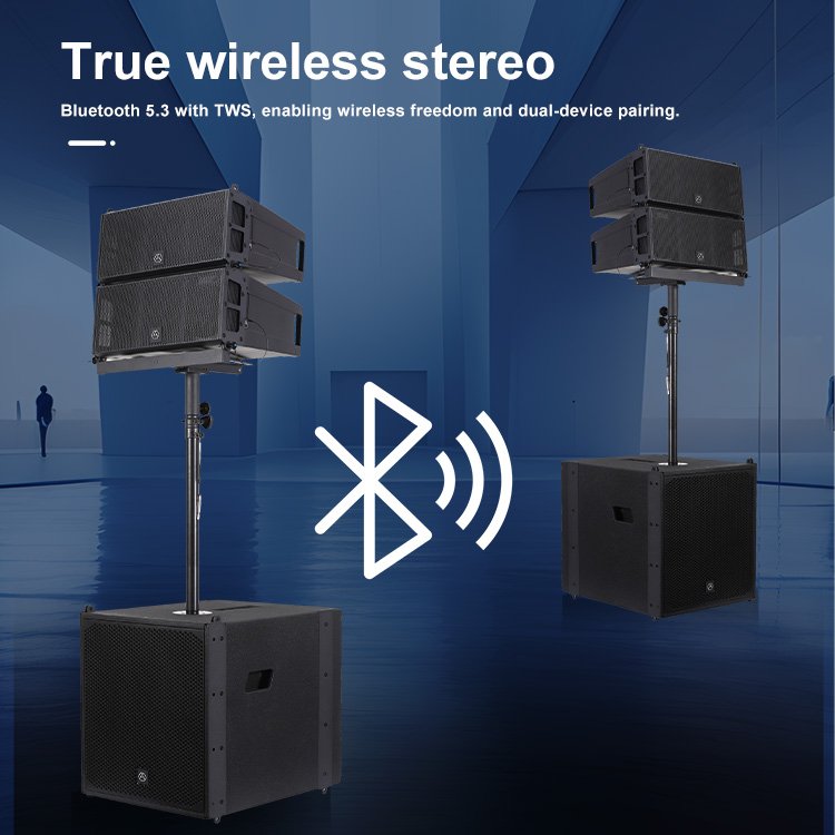 Accuracy Pro Audio LAP615TD3-4.6K Wooden Sound System Line Array Speakers PA System Professional Active Line Array