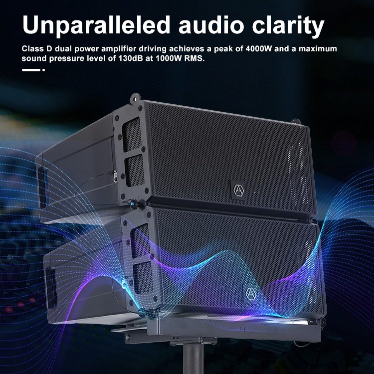 Accuracy Pro Audio LAP615TD3-4.6K Wooden Sound System Line Array Speakers PA System Professional Active Line Array
