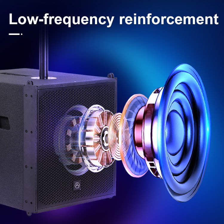 Accuracy Pro Audio LAP615TD3-4.6K Wooden Sound System Line Array Speakers PA System Professional Active Line Array