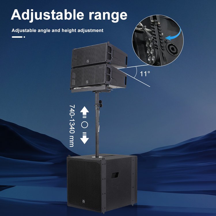 Accuracy Pro Audio LAP615TD3-4.6K Wooden Sound System Line Array Speakers PA System Professional Active Line Array