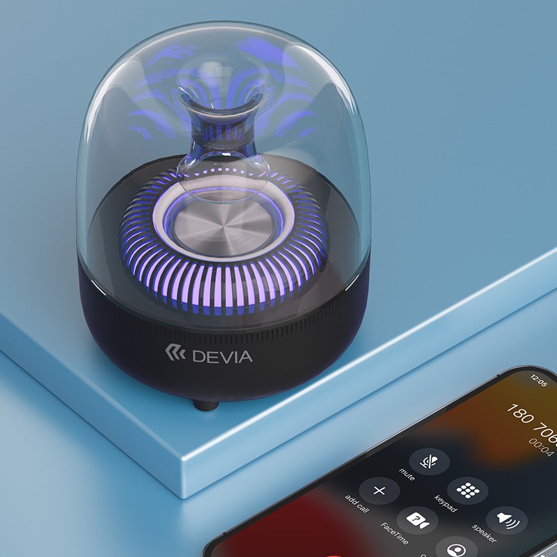 Devia Gaming Transparent Colorful LED Light Smart Portable Sound Equipment/Amplifiers/Speakers