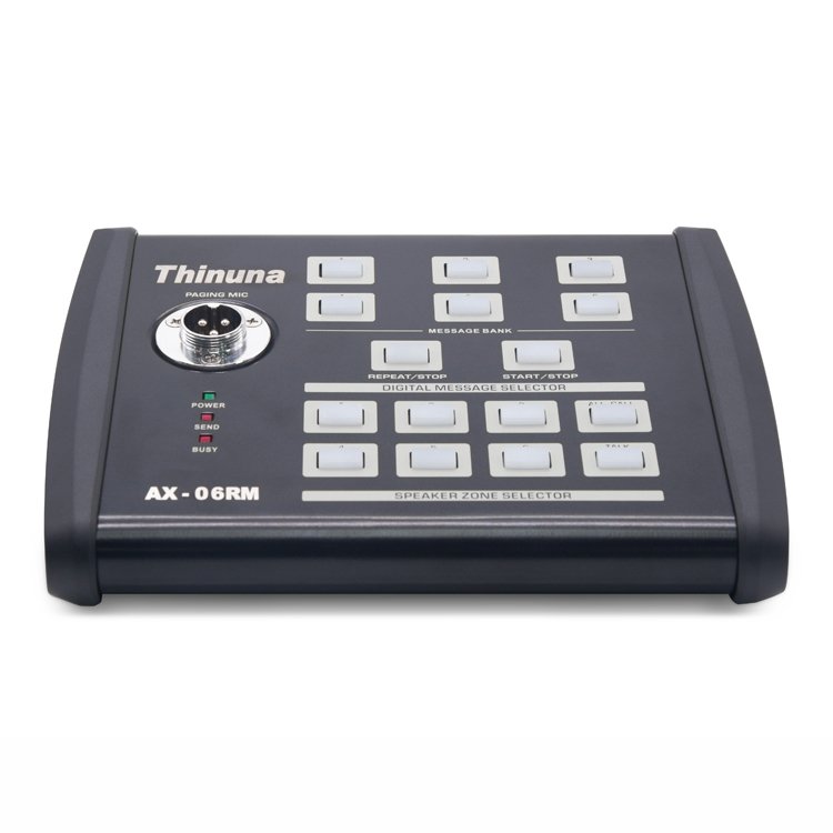 Thinuna AX-480M Commercial Power Amplifier 480W MIC USB SD 6 Zones Audio Independent Control Public Address PA Amplifier