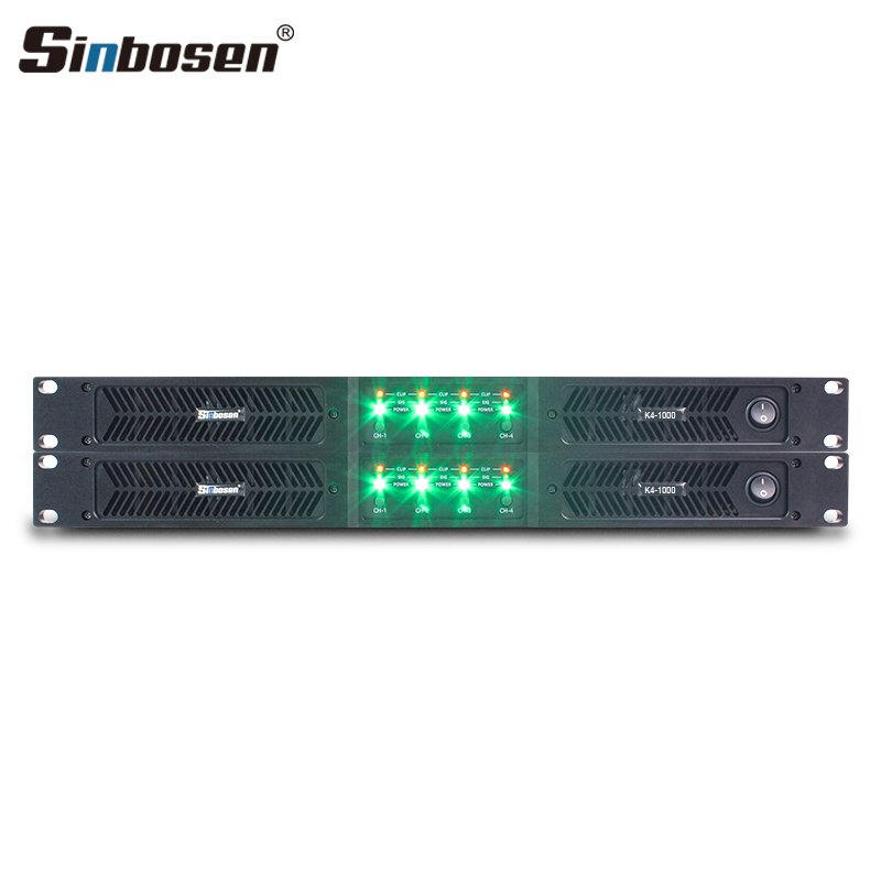 K4-1000 class d 1000 watts 4 channel power amplifier professional amplificador de audio