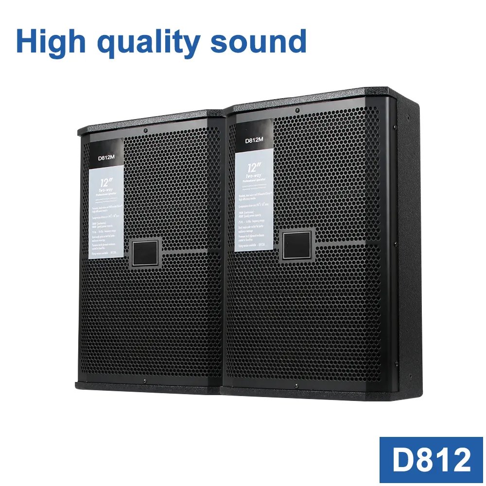 D812 High Quality Dual 12 Inch 350W Speakers Sound Equipment/Amplifiers/Speaker For Stage