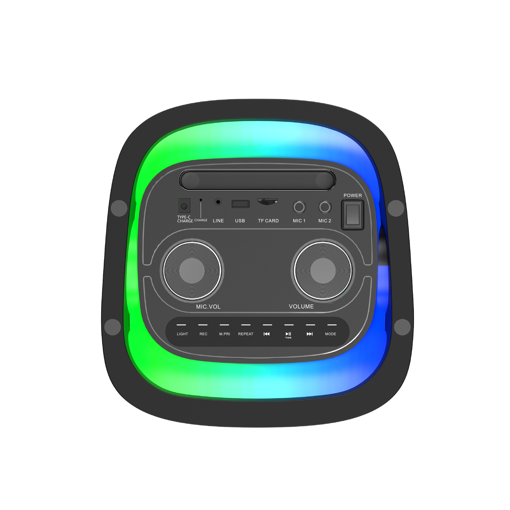 Temeisheng New wireless Bluetooth Speakers portable Sound Box system party DJ Karaoke speaker