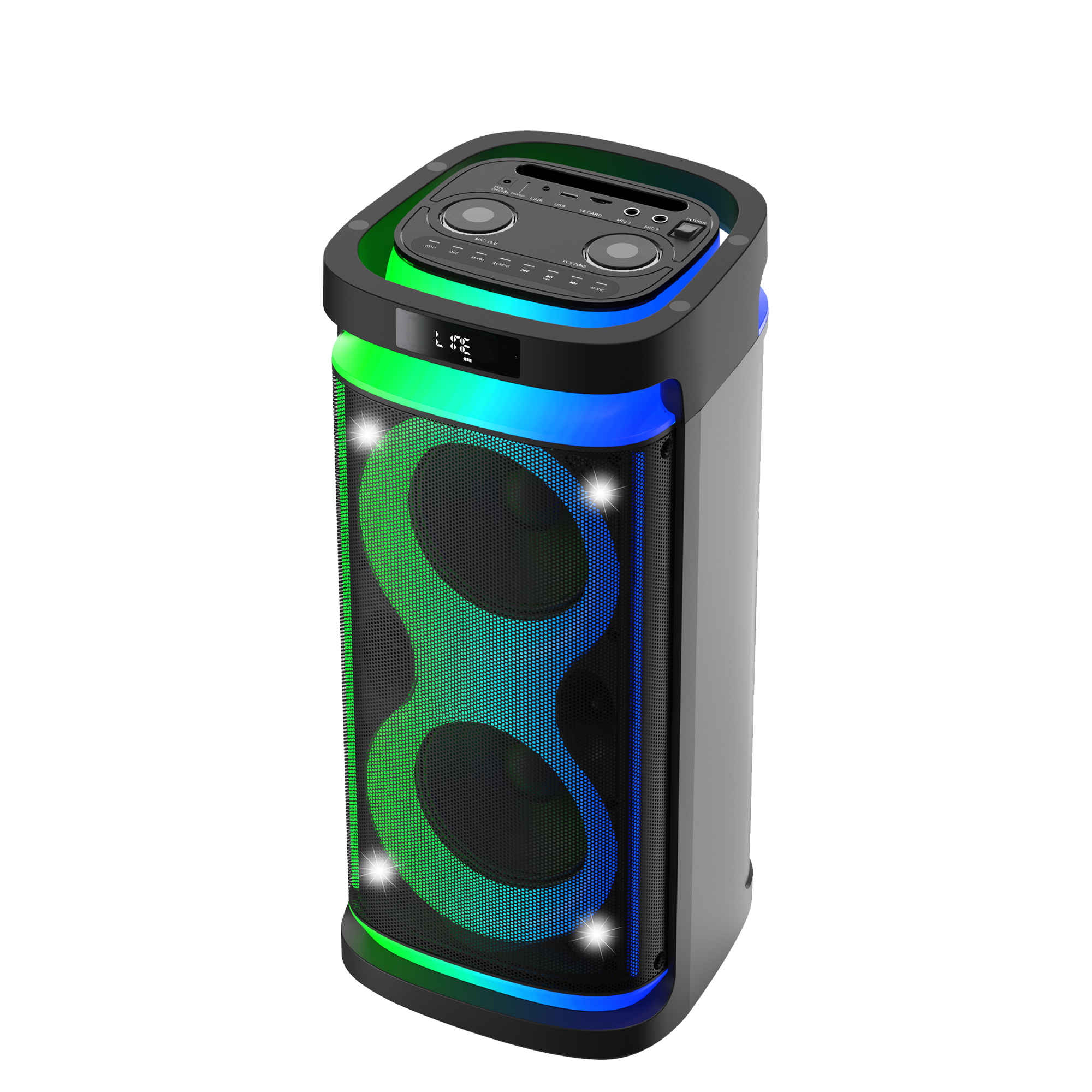 Temeisheng New wireless Bluetooth Speakers portable Sound Box system party DJ Karaoke speaker