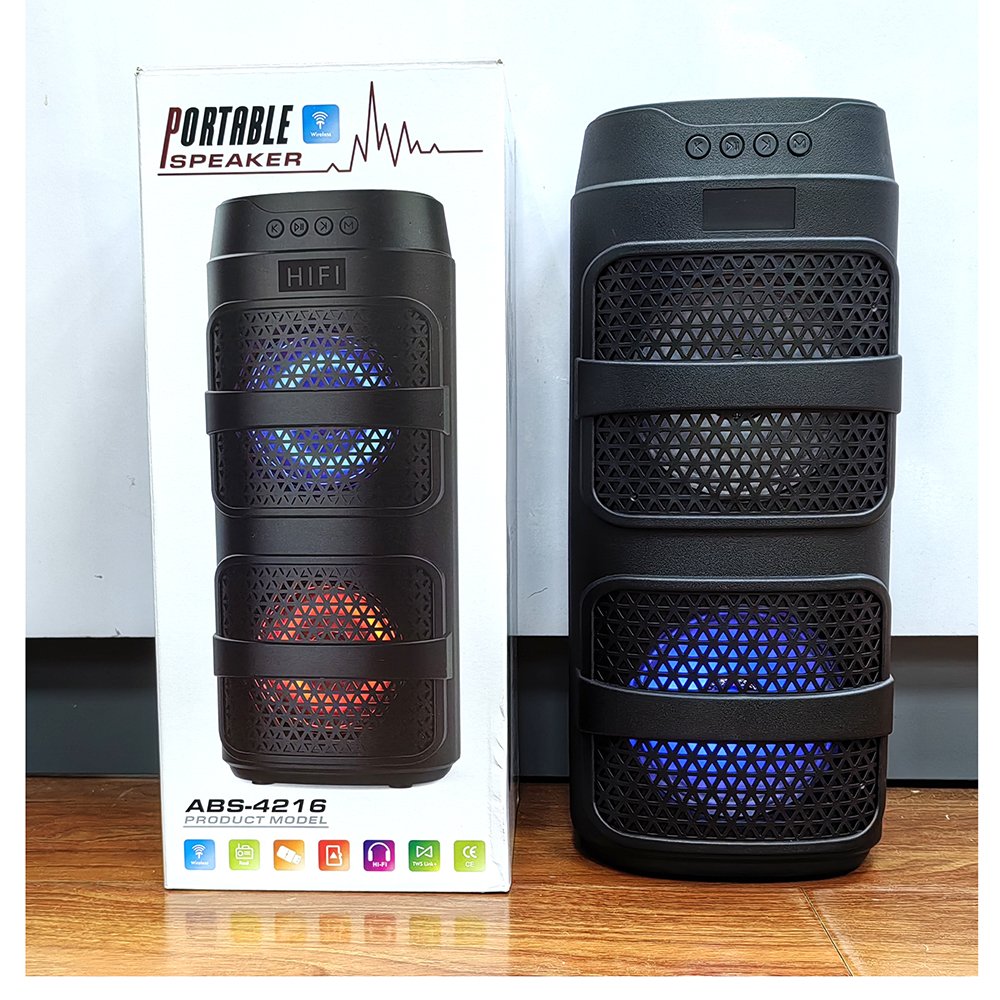 Daul 4 inch Supper Bass Wireless Blue-tooth Karaoke Speakers HIFI Stereo Woofer Cheaper loud active speaker FM radio/TF/USB