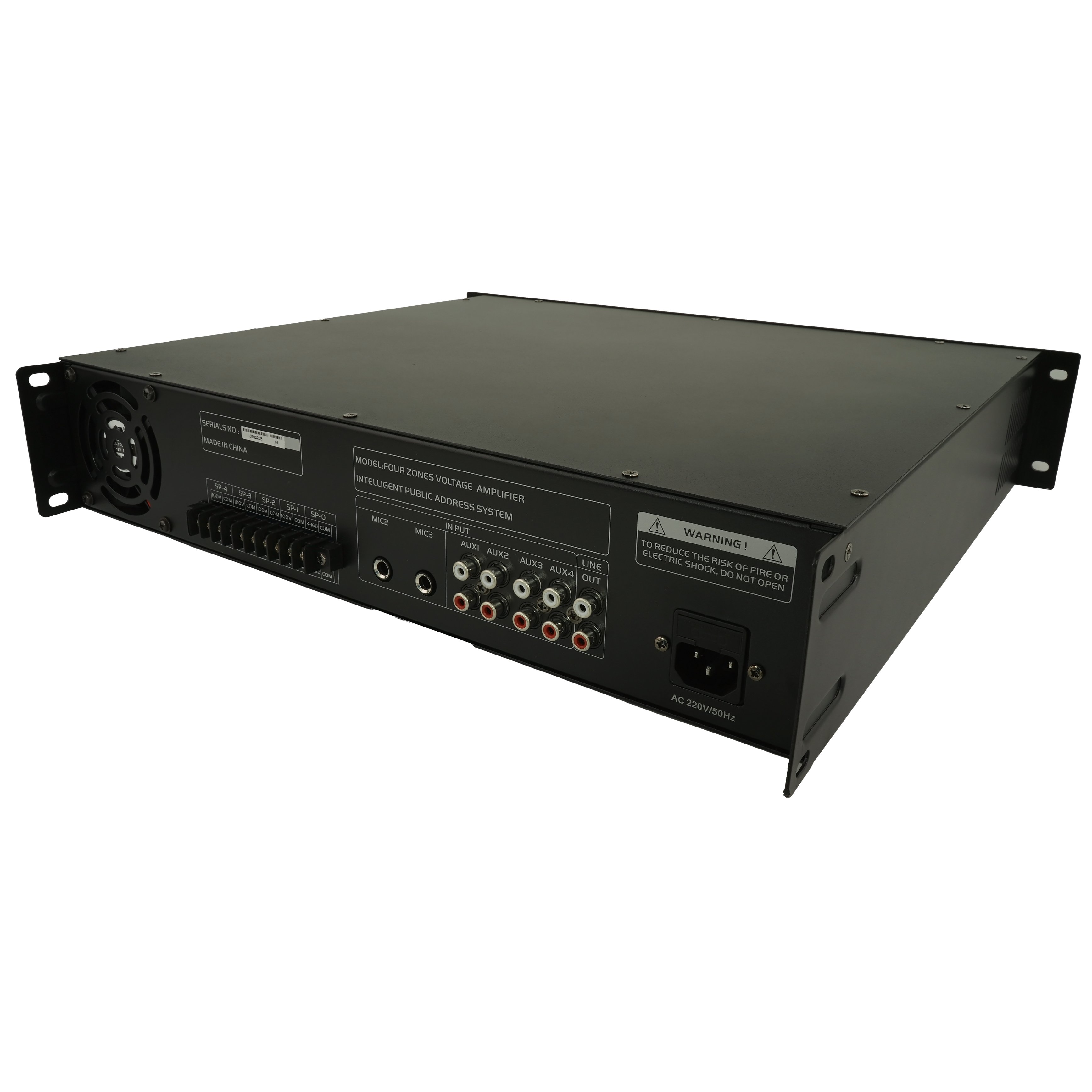 OBT-6254 PA Amplifier Systems Kit 4 Channels Audio Power Amplifi 200 Watt Hifi Sub Woofer Power Amplifier