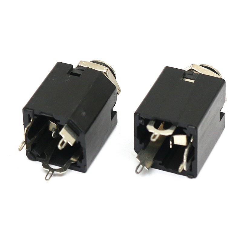 Full Custom OEM Free Sample Fine Copper 3-6-Pin 6.35 Connector Socket Audio threaded Power Amplifier Mixer Sound Stage Lighting