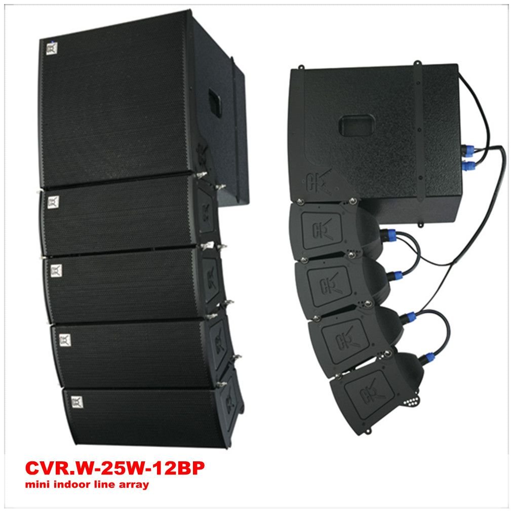 Mini Two-Way Line Array with 12 Inch Subwoofer for Indoor