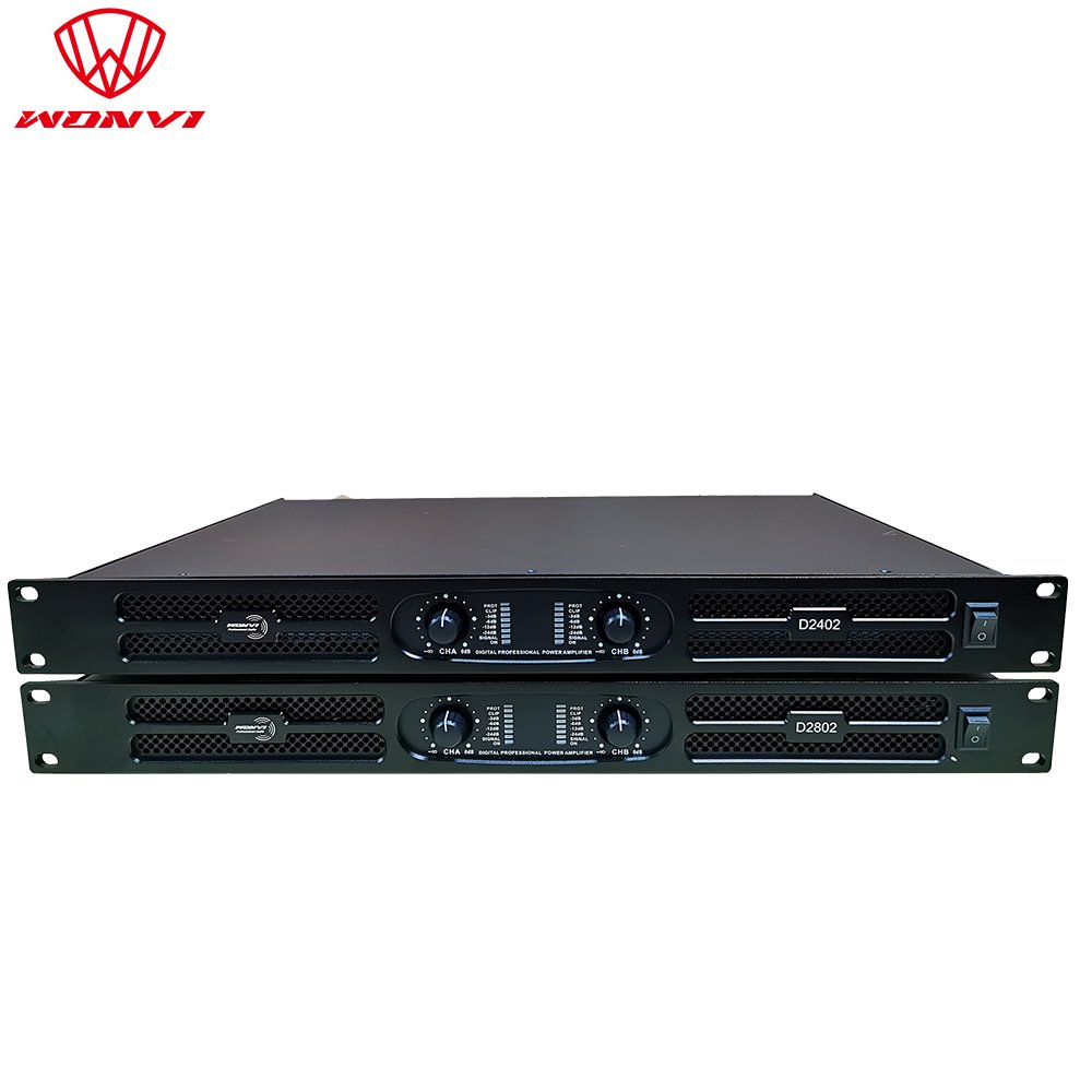 DJ equipment D2402 2400W*2 power amplifier professional sound audio digital amplifier
