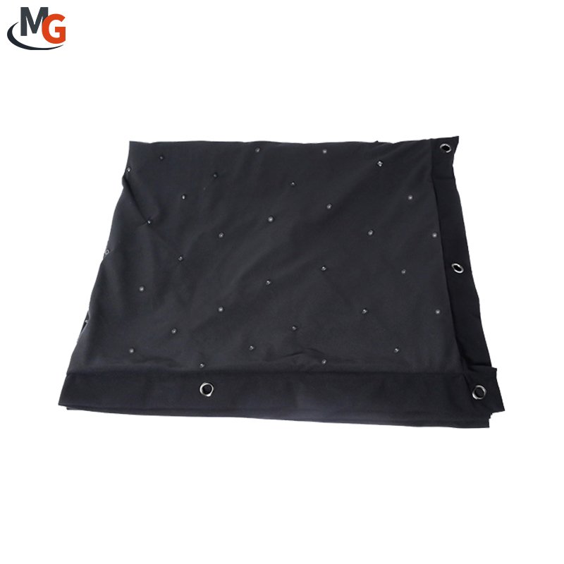 Custom Size LED Star Curtain Twinkling Blue White Light Backdrop For Wedding Events Backdrop