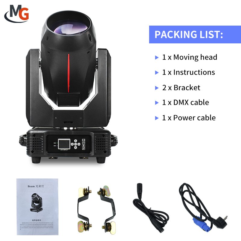Factory Price 380w Beam Moving Light Cabeza Movil 20R Beam 380 Moving Head Stage Dj Sharpy Lights