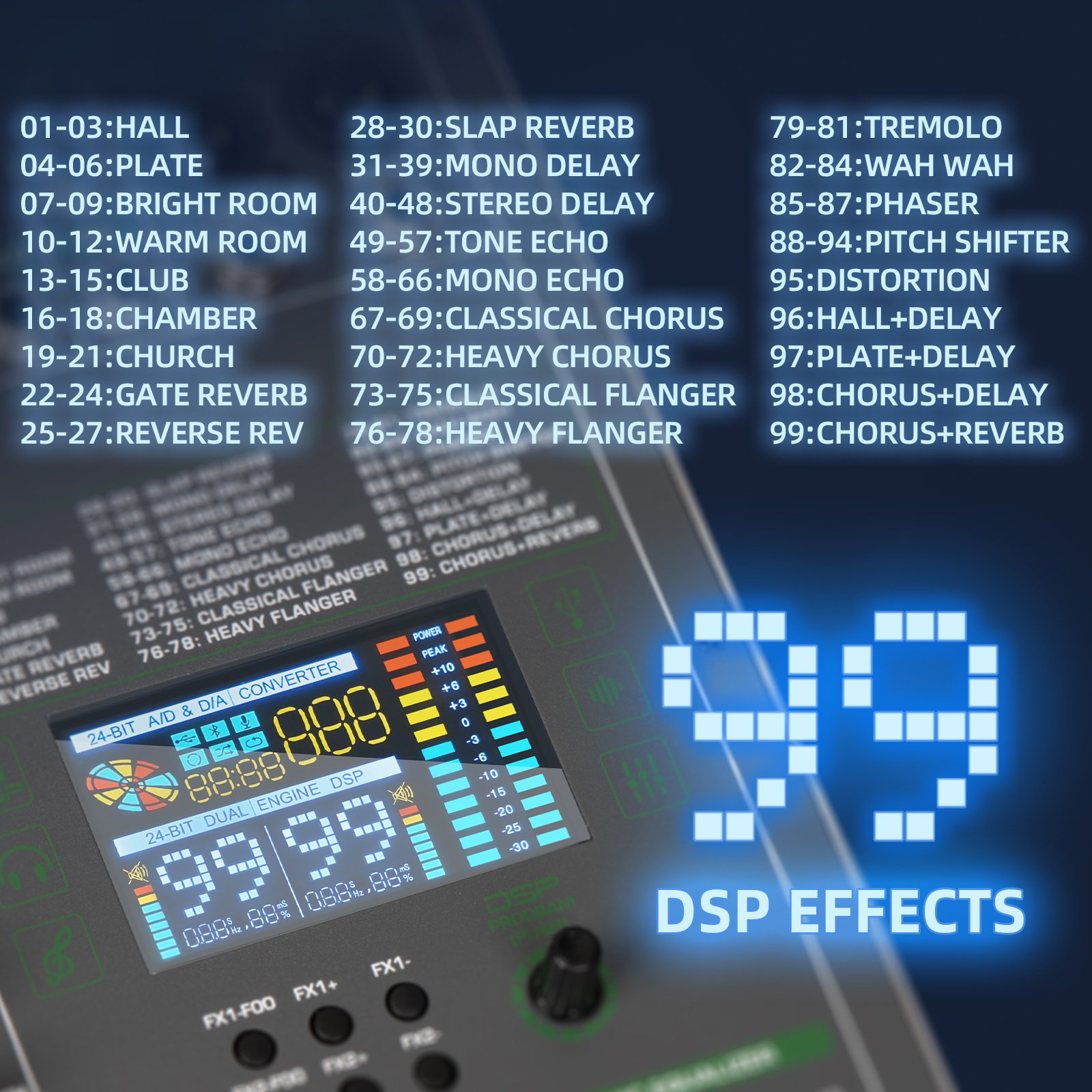 Biner Professional TG14 99-effect DSP Audio Console Mixer 14 Channel USB Interface audio Console