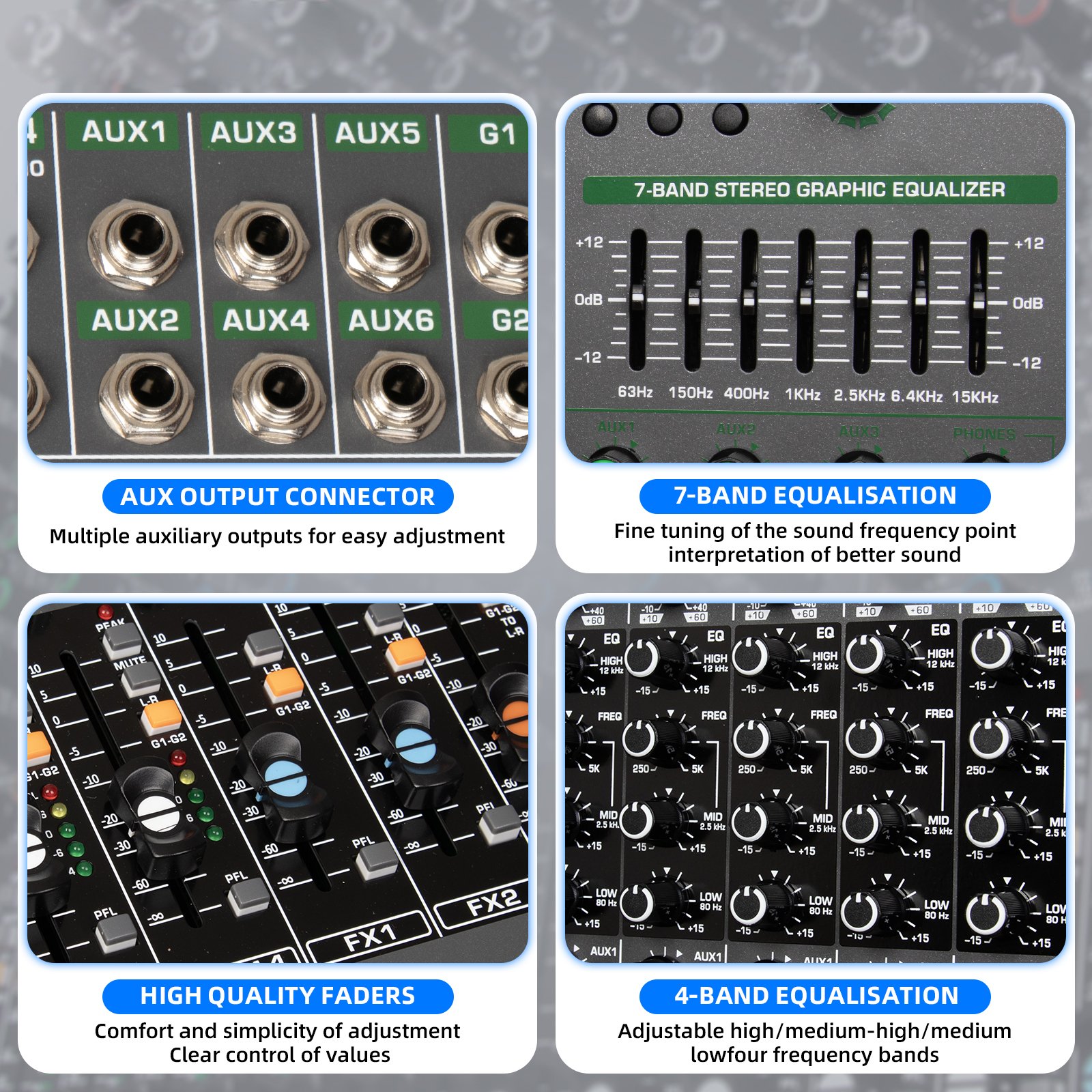 Biner Professional TG14 99-effect DSP Audio Console Mixer 14 Channel USB Interface audio Console