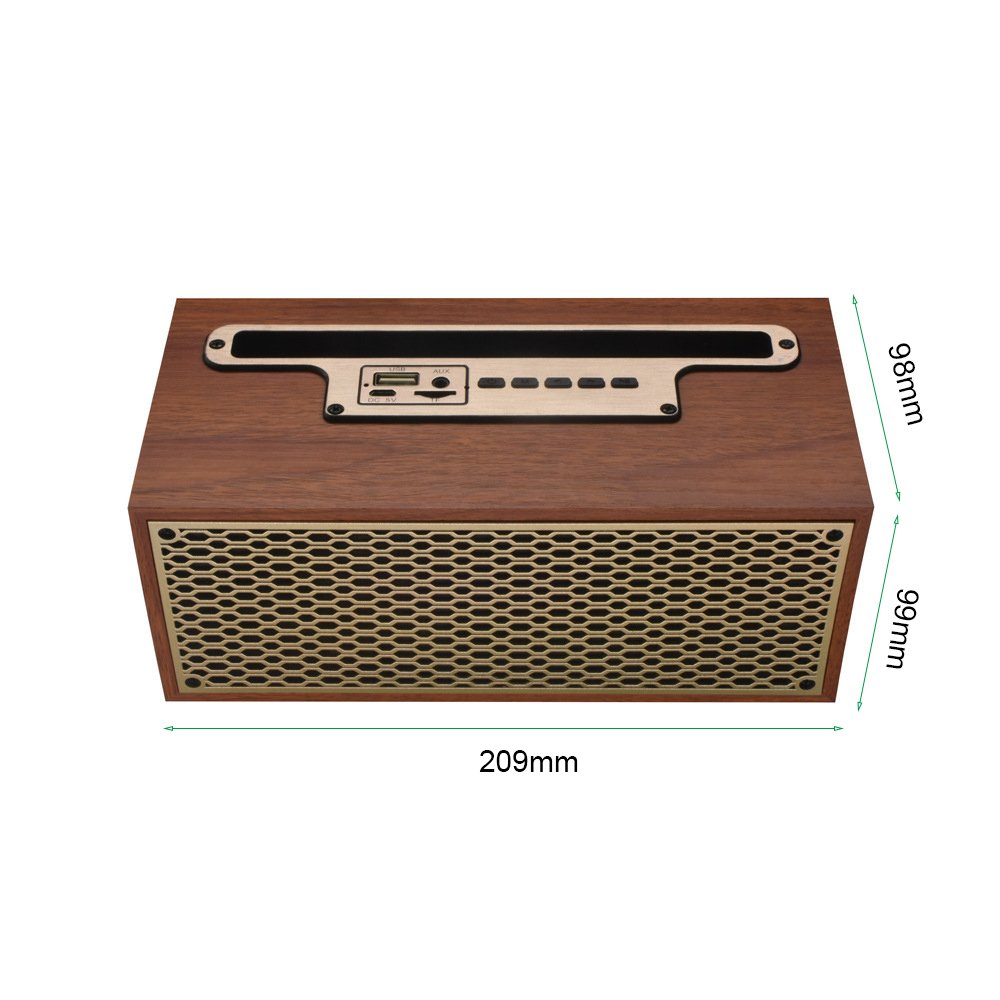 5W portable wireless wooden wireless speaker outdoor cell phone mobile phone holder