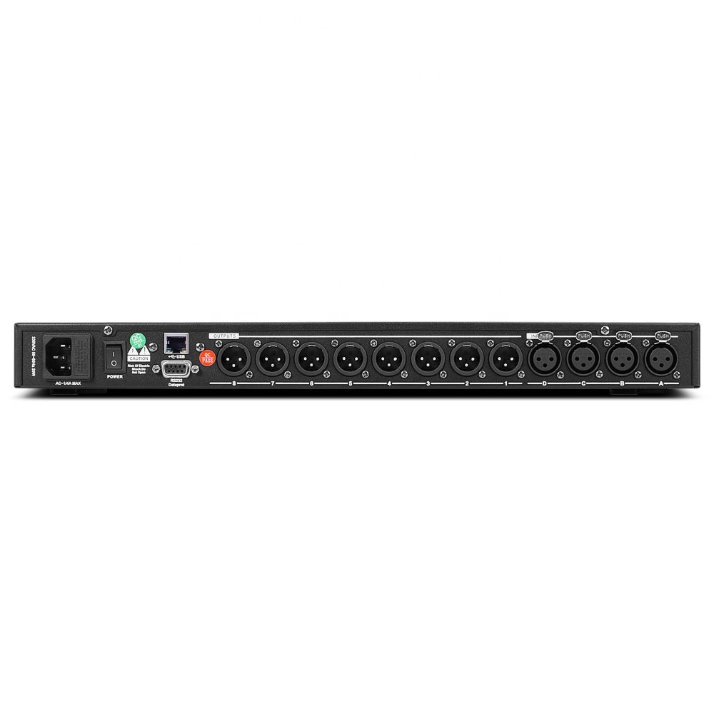 LD448 FIR 4 in 8 out DSP speaker processor professional dj sound system Digital speaker management DSP crossover audio processor