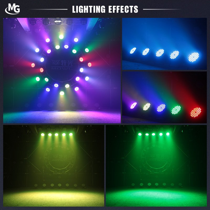 Outdoor Water Proof 54x3W RGB 54pcs 3W 54 * 3 Waterproof LED Remote Control Square Par Lights Stage Lighting
