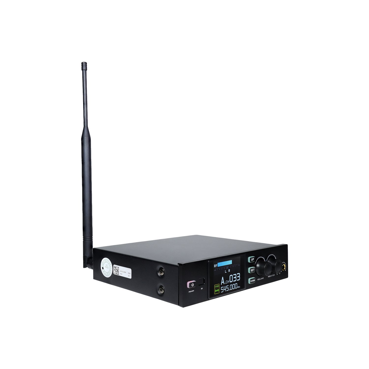 M UHF Single Channel Monitoring System Perfect Sound Wireless Microphone with Receivers and Transmitter for Stage