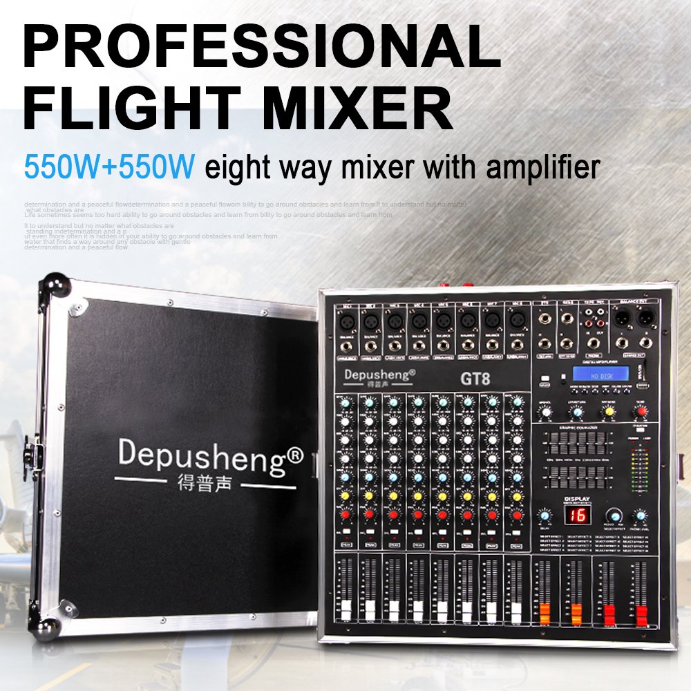 KP600 Professional 12-inch Speaker Audio System Sound Equipment/8 channels audio mixer For party KTV