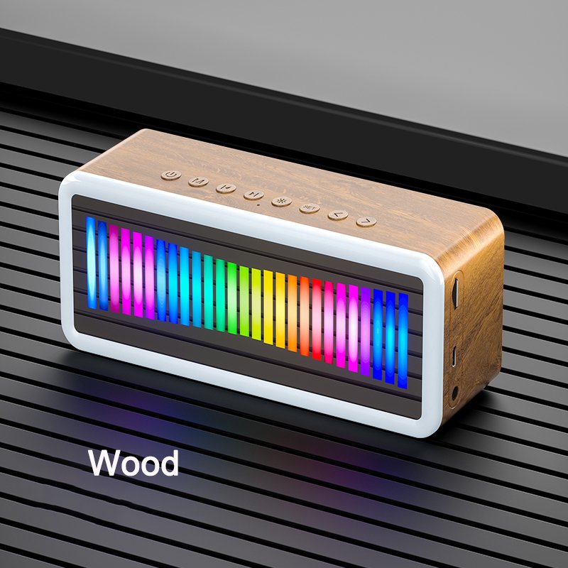 2023 Hot Selling K3 Led Lighting Alarm Clock BT Speaker Aux TF FM Radio Clock Digital Display Rechargeable HIFI Woofer Speaker