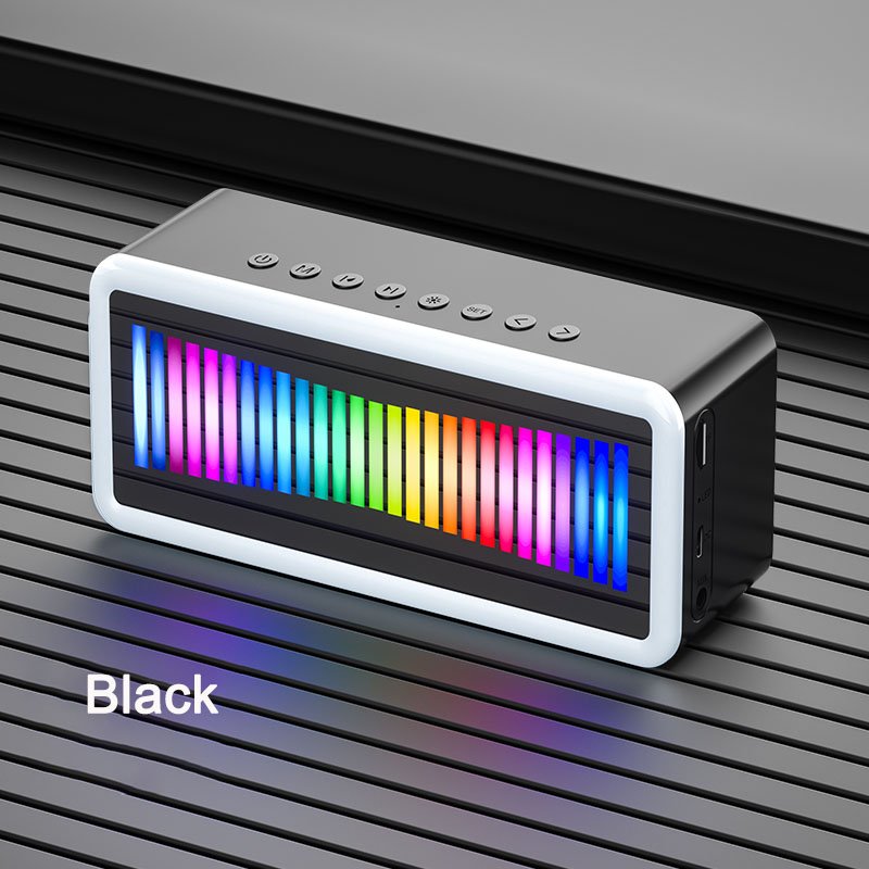 2023 Hot Selling K3 Led Lighting Alarm Clock BT Speaker Aux TF FM Radio Clock Digital Display Rechargeable HIFI Woofer Speaker