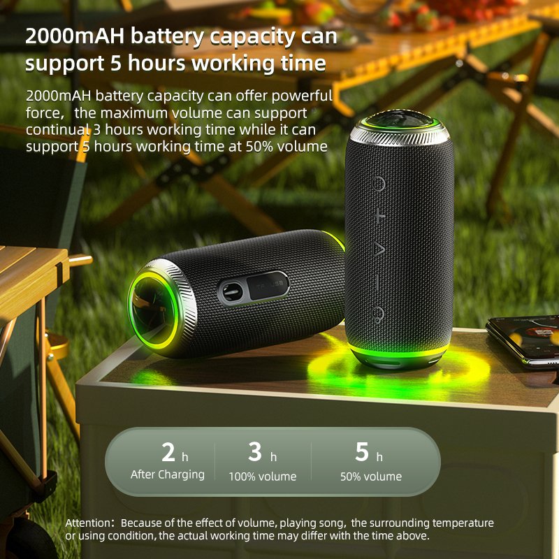 New Trending Portable Waterproof Outdoor Wireless 16w RGB Bluetooth Speaker for Music