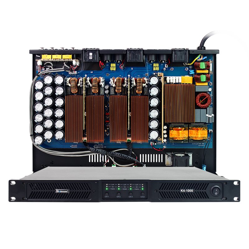 K4-1000 powerful professional digital audio 4 channel 4 ohm stable 2000 watts power amplifier
