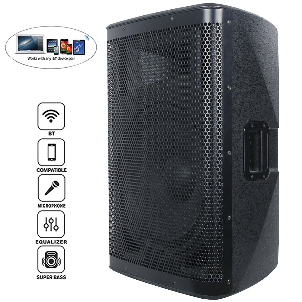 1400 Watts 12 inch woofer professional audio PA system speaker sound box with DSP function BT 2 Channel LINE/Guiter input