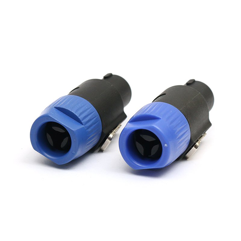 Available Custom OEM Free Sample Fine Copper Professional Audio Cable Amplifier Ohm Connectors For Sound System Microphone