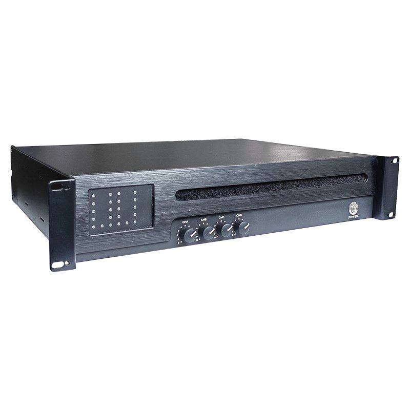 Premium 6000W 4-Channel Amplifier: Variable Power Supply, Green Audio Power, PFC, Solid Aluminum Heat Sink