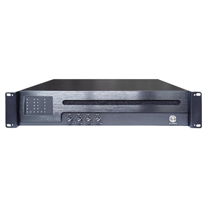 Premium 6000W 4-Channel Amplifier: Variable Power Supply, Green Audio Power, PFC, Solid Aluminum Heat Sink