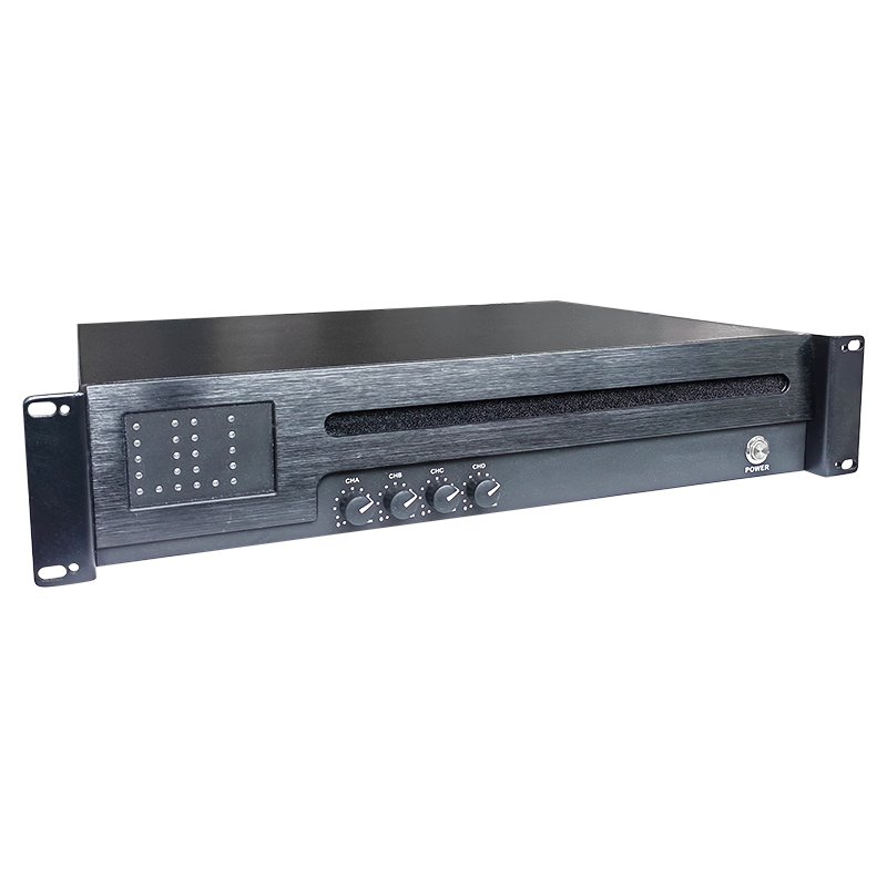 Premium 6000W 4-Channel Amplifier: Variable Power Supply, Green Audio Power, PFC, Solid Aluminum Heat Sink