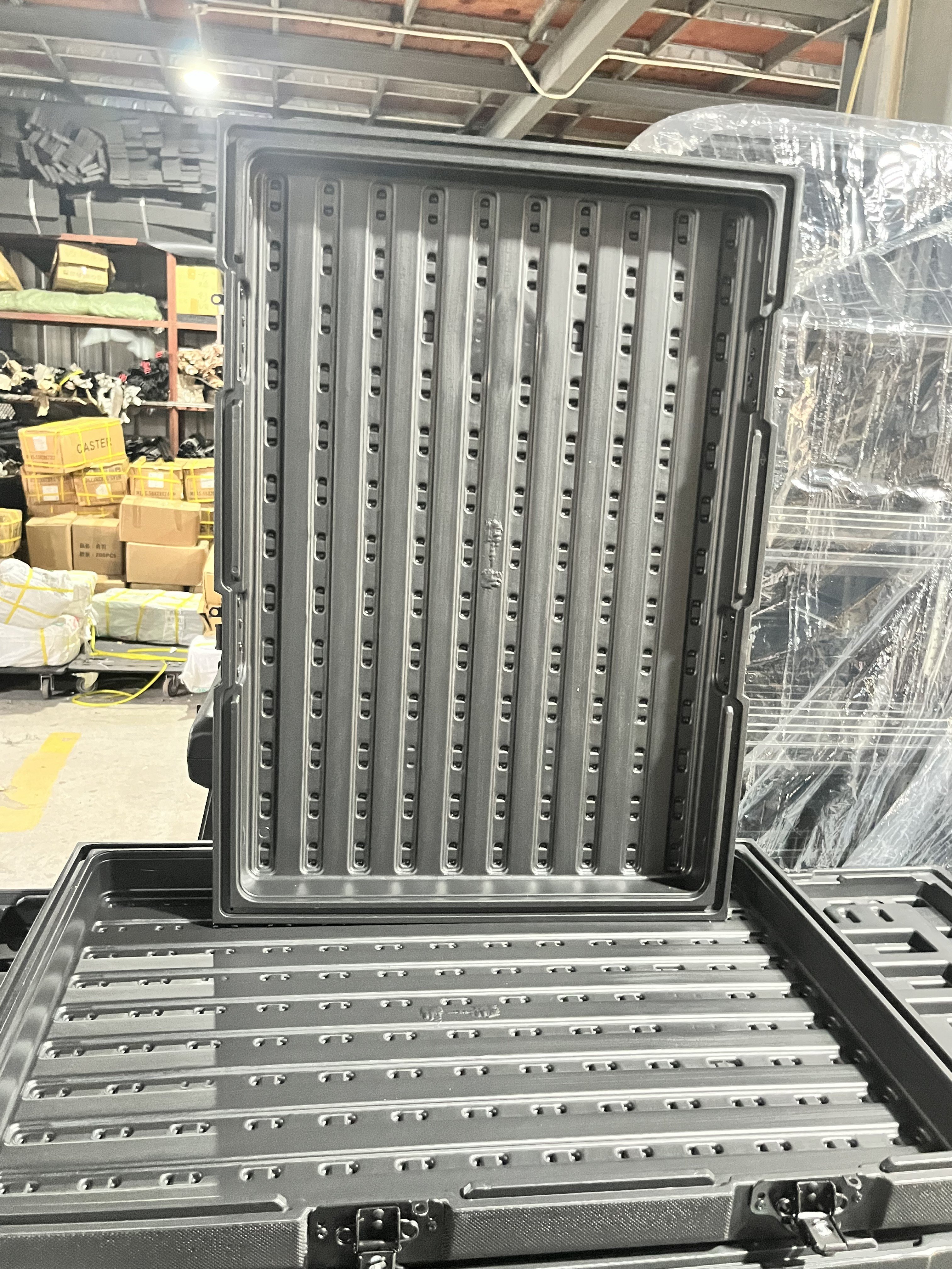 14U 16U Professional Audio black Tool Cases Sound Equipment PE plastic flight case