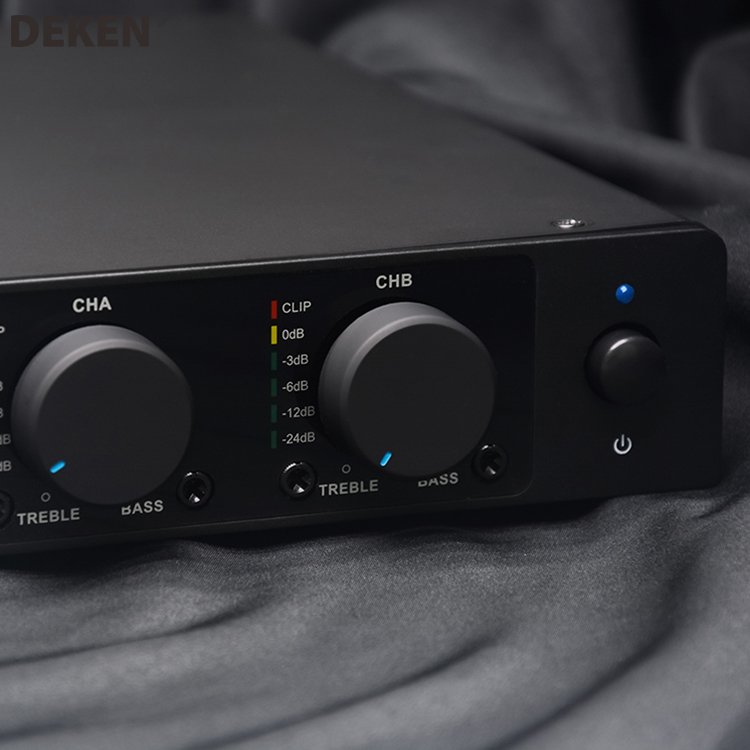 DEKEN DTA-2300 Multifunctional Commercial Digital Power Amplifier 100V 300W*2 Channel 4 Ohm Class D PA Audio Mixer Amplifier