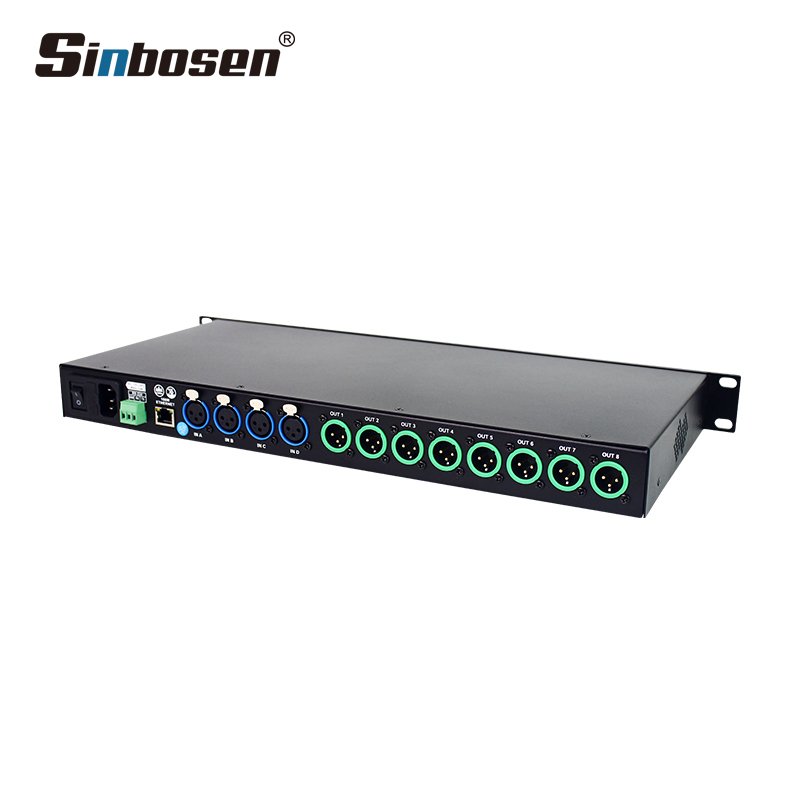 Digital audio dsp 4 in 8 out processor manufacturers