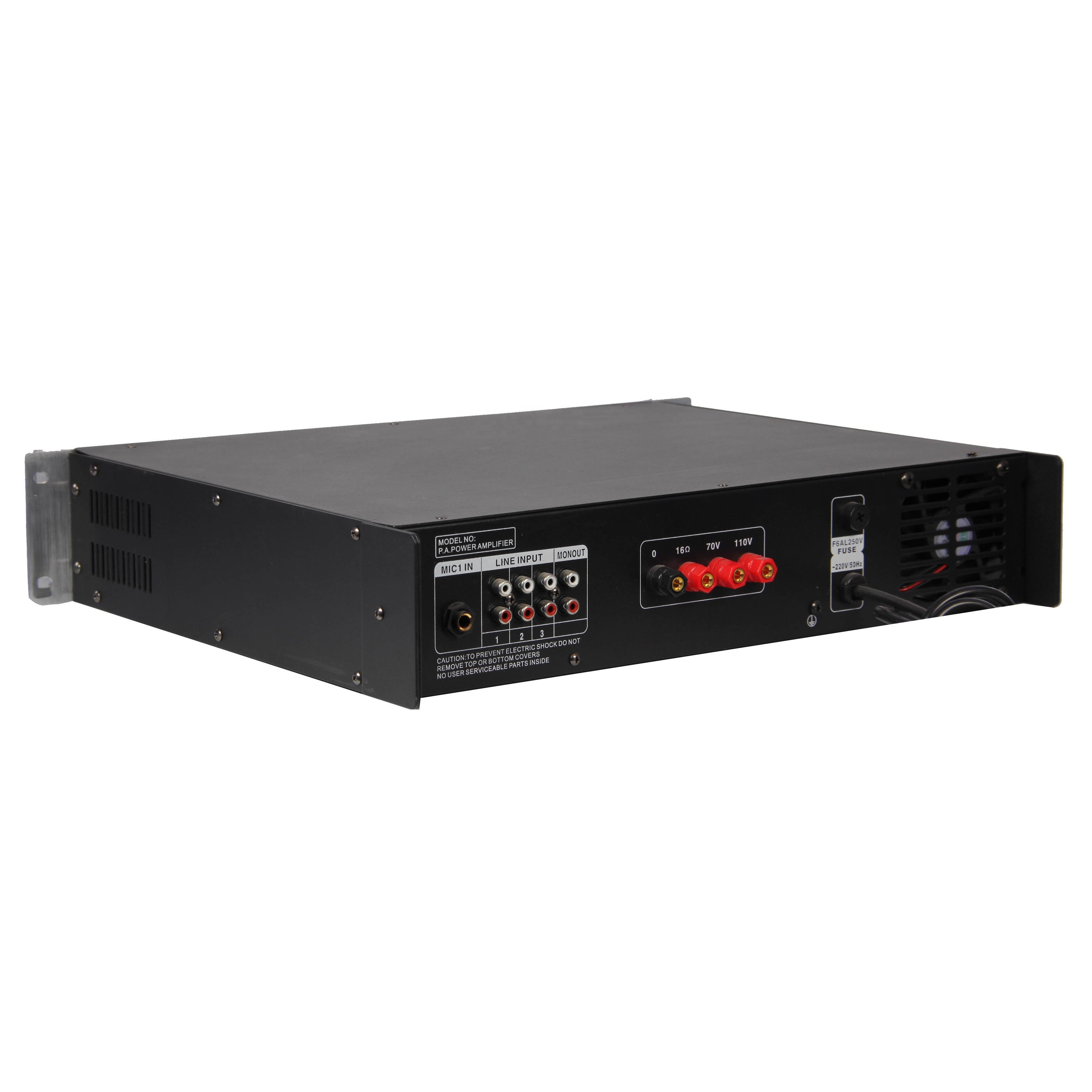 USB-100 pa sound system 100W amplifiers types audio video mixing amplifier