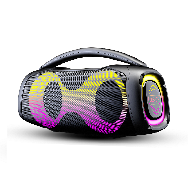new 5 inch woofer 2000Watt powerful outdoor boomboxes portable bluetooth party karaoke speaker with two wireless microphone