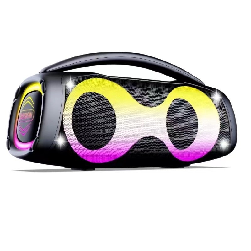 new 5 inch woofer 2000Watt powerful outdoor boomboxes portable bluetooth party karaoke speaker with two wireless microphone