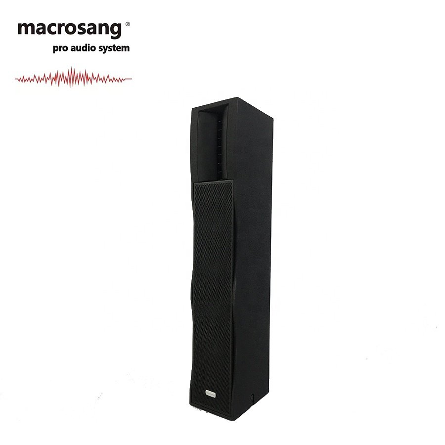 hotsale 5.25 inch professional wooden column loudspeaker for commercial meeting dj live show Macrosang LC4 sound system