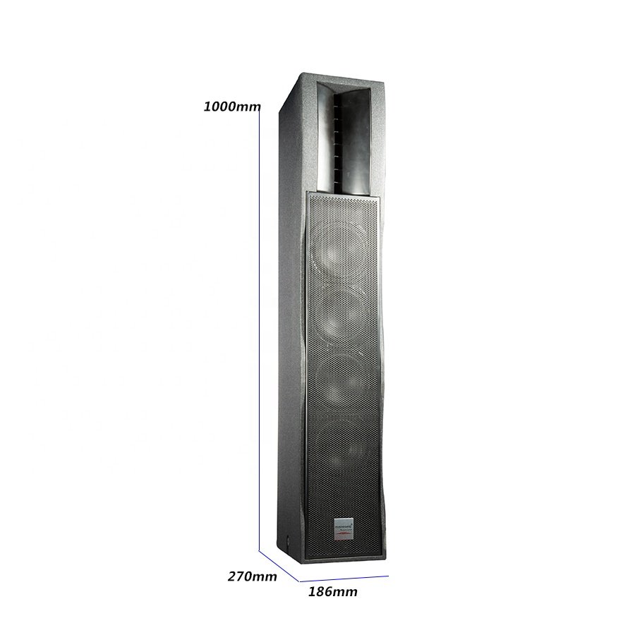 hotsale 5.25 inch professional wooden column loudspeaker for commercial meeting dj live show Macrosang LC4 sound system