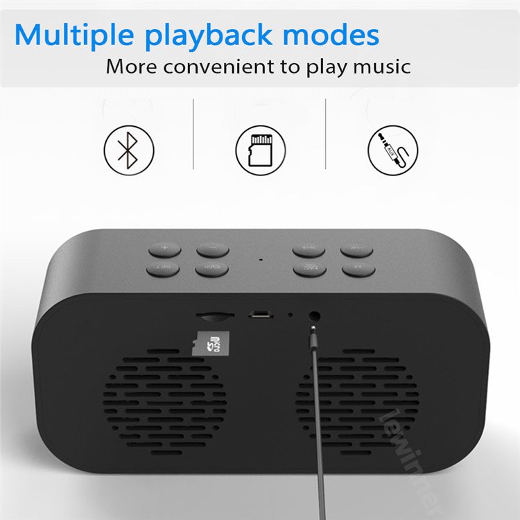 new trending products smart electronic gadgets bluetooth speaker portable bluetooth speakers with alarm clock sound equipment