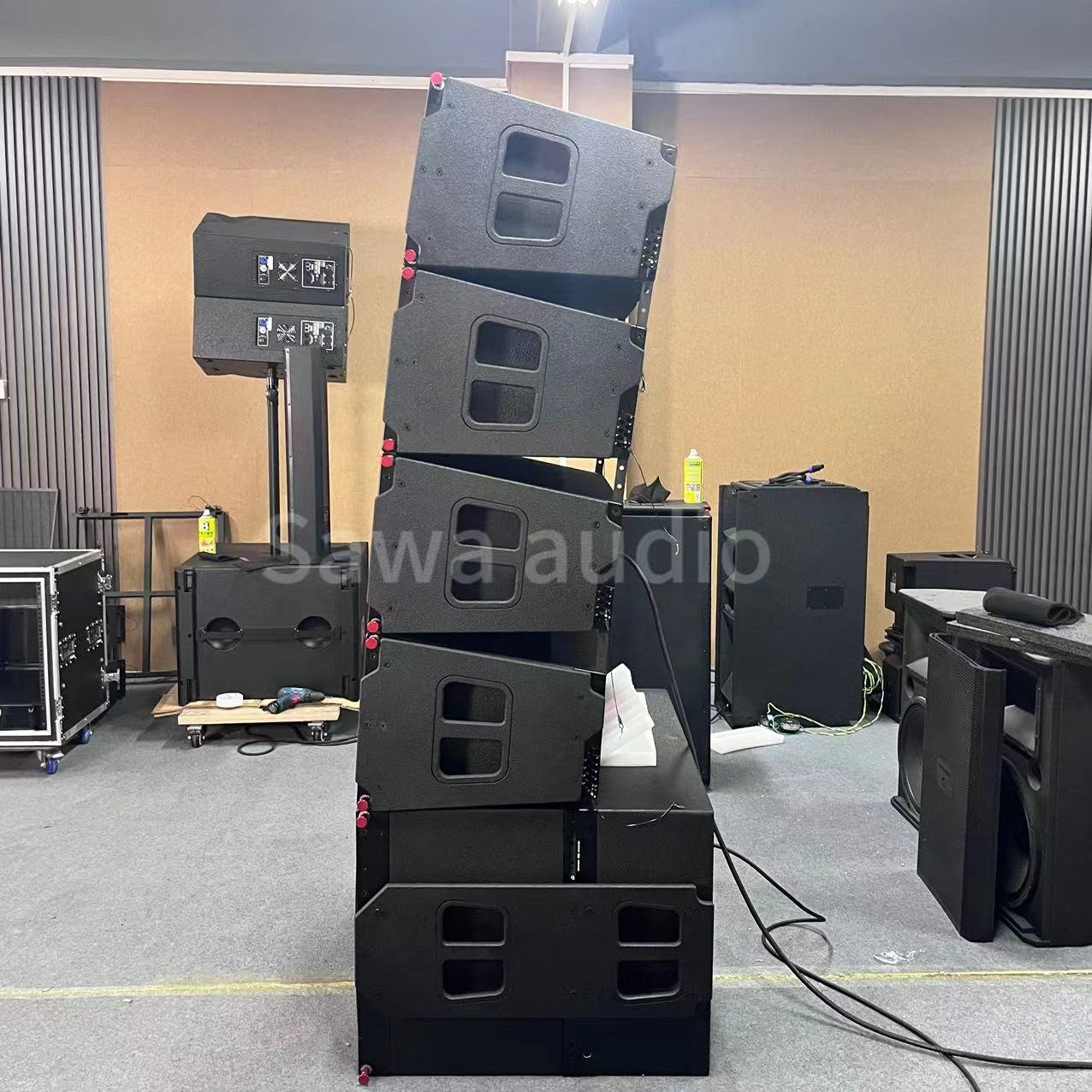 SAWA2 dual 12 inch 2 way passive line array speakers Audio Sound Equipment Professional Sound System for Stage